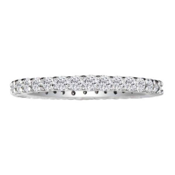 Platinum 1 Carat Diamond Eternity Wedding Band, G/H Color by SuperJeweler